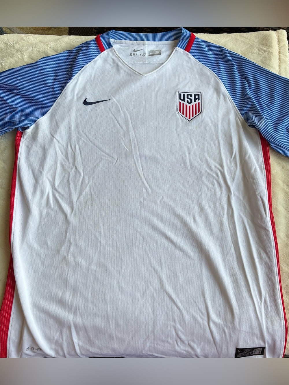 US Soccer National Team Jersey Youth XL Nike 2016 World Cup Home Kit